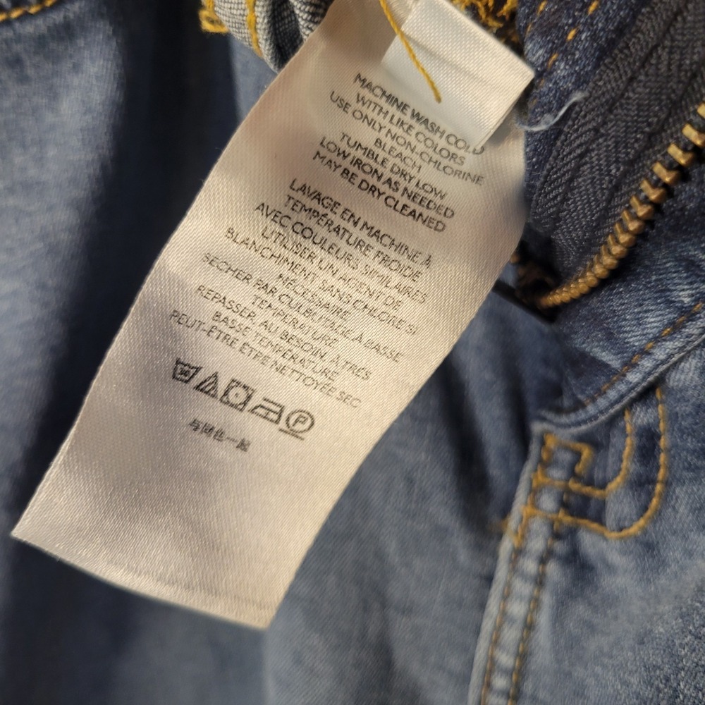 Free People Busted Knee High‎ Rise Denim Jeans Medium Wash Womens Size 31 NWT - Picture 9 of 9